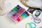 【2 Pack】 More Than 1300PCS Round Glass Beads for Jewelry Making,48 Colors 8mm Crystal Beads for Bracelets Jewelry Making and DIY Crafts, 2 Box Round Beads Suitable for Beginners. (Solid+Printing)